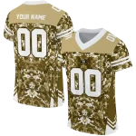 custom colorado buffaloes mirrored pattern gold jersey best selling