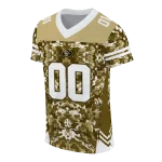 custom colorado buffaloes mirrored pattern gold jersey best selling