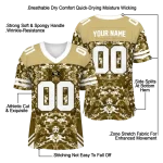 custom colorado buffaloes mirrored pattern gold jersey best selling