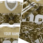 custom colorado buffaloes mirrored pattern gold jersey best selling