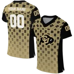 custom colorado buffaloes stacked rectangle gold jersey best selling