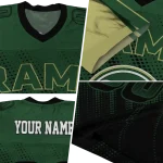 custom colorado state rams halftone flow green black jersey best selling