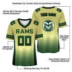 custom colorado state rams halftone sweep gold black jersey best selling