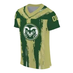 custom colorado state rams striped texture green jersey best selling