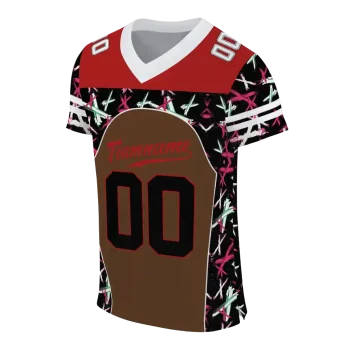 custom cornell big red brushstroke xs brown black jersey fashion forward