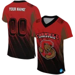 custom cornell big red halftone flow red black jersey best selling