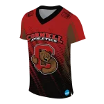 custom cornell big red halftone flow red black jersey best selling