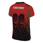 custom cornell big red halftone flow red black jersey best selling