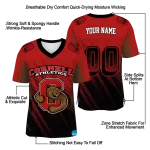 custom cornell big red halftone flow red black jersey best selling