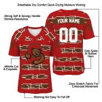 custom cornell big red layered grids red jersey best selling