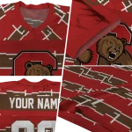 custom cornell big red layered grids red jersey best selling