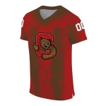 custom cornell big red rugged stripes red jersey best selling