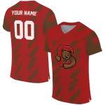 custom cornell big red stripe block red jersey best selling