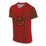 custom cornell big red stripe block red jersey best selling