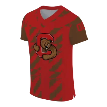custom cornell big red stripe block red jersey fashion forward