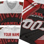 custom cornell big red tire arrows red black white jersey best selling