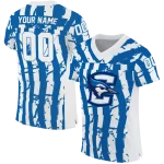 custom creighton bluejays stripe splatter blue jersey best selling