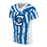 custom creighton bluejays stripe splatter blue jersey best selling