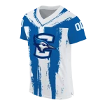 custom creighton bluejays striped texture blue jersey best selling