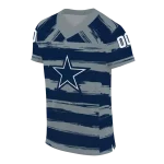 custom dallas cowboys art stripe blue jersey best selling