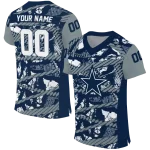 custom dallas cowboys camo shatter blue jersey best selling