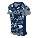 custom dallas cowboys camo shatter blue jersey best selling