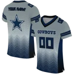 custom dallas cowboys halftone sweep silver black jersey best selling