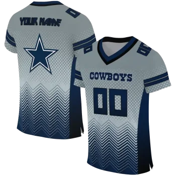 custom dallas cowboys halftone sweep silver black jersey best selling