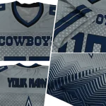 custom dallas cowboys halftone sweep silver black jersey best selling