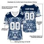 custom dallas cowboys mirrored pattern blue jersey best selling
