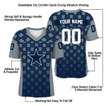custom dallas cowboys stacked rectangle blue jersey best selling