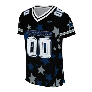 custom dallas cowboys star cluster black jersey fashion forward