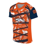 custom denver broncos camo shatter orange jersey best selling