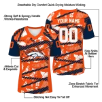 custom denver broncos camo shatter orange jersey best selling