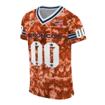 custom denver broncos camouflage abstract orange jersey best selling