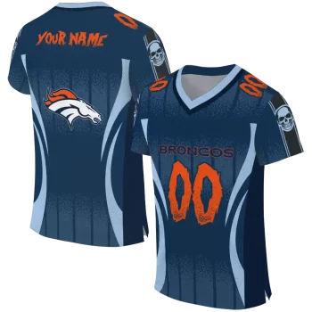 custom denver broncos dynamic dots blue jersey best selling