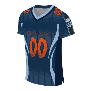 custom denver broncos dynamic dots blue jersey fashion forward