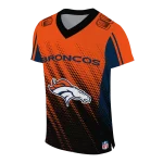 custom denver broncos halftone fade orange black jersey best selling