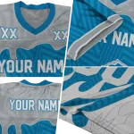 custom detroit lions dripping flames blue white jersey best selling