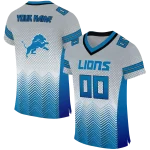 custom detroit lions halftone sweep silver black jersey best selling
