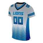 custom detroit lions halftone sweep silver black jersey best selling
