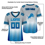 custom detroit lions halftone sweep silver black jersey best selling