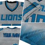 custom detroit lions halftone sweep silver black jersey best selling