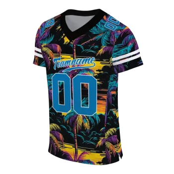 custom detroit lions sundown palm jersey fashion forward