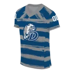 custom drake bulldogs art stripe blue jersey best selling