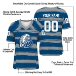 custom drake bulldogs art stripe blue jersey best selling