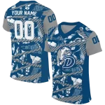 custom drake bulldogs camo shatter blue jersey best selling