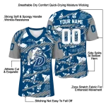 custom drake bulldogs camo shatter blue jersey best selling