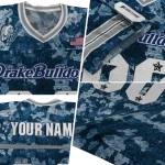 custom drake bulldogs camouflage abstract blue jersey best selling