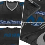 custom drake bulldogs dynamic dots gray jersey best selling